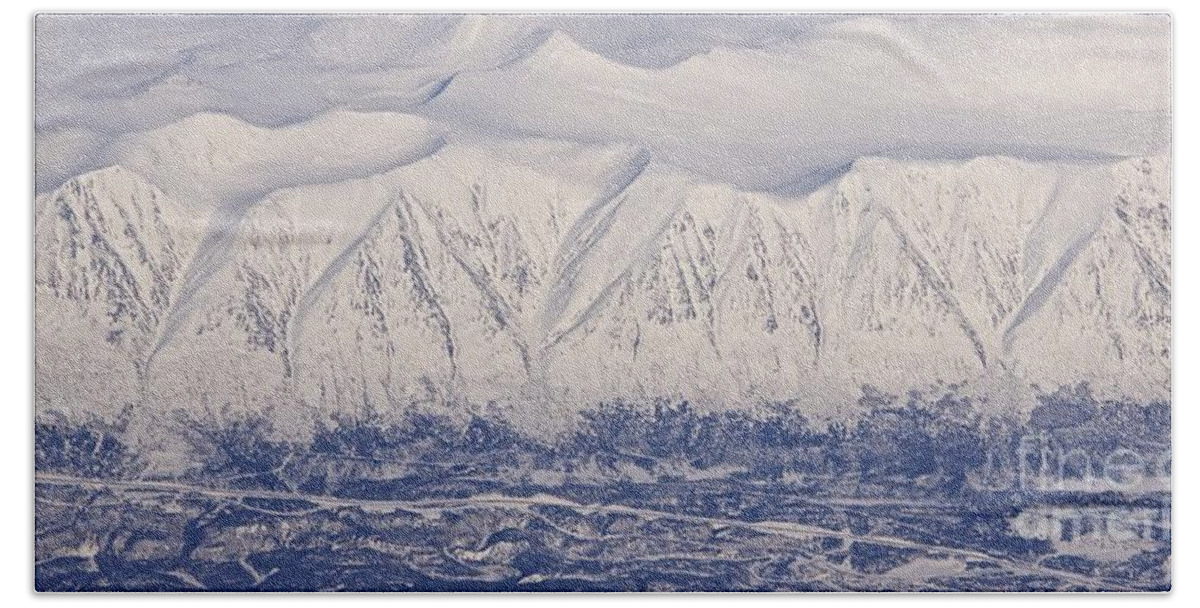 Photography Bath Towel featuring the photograph Mountain Range by Sean Griffin