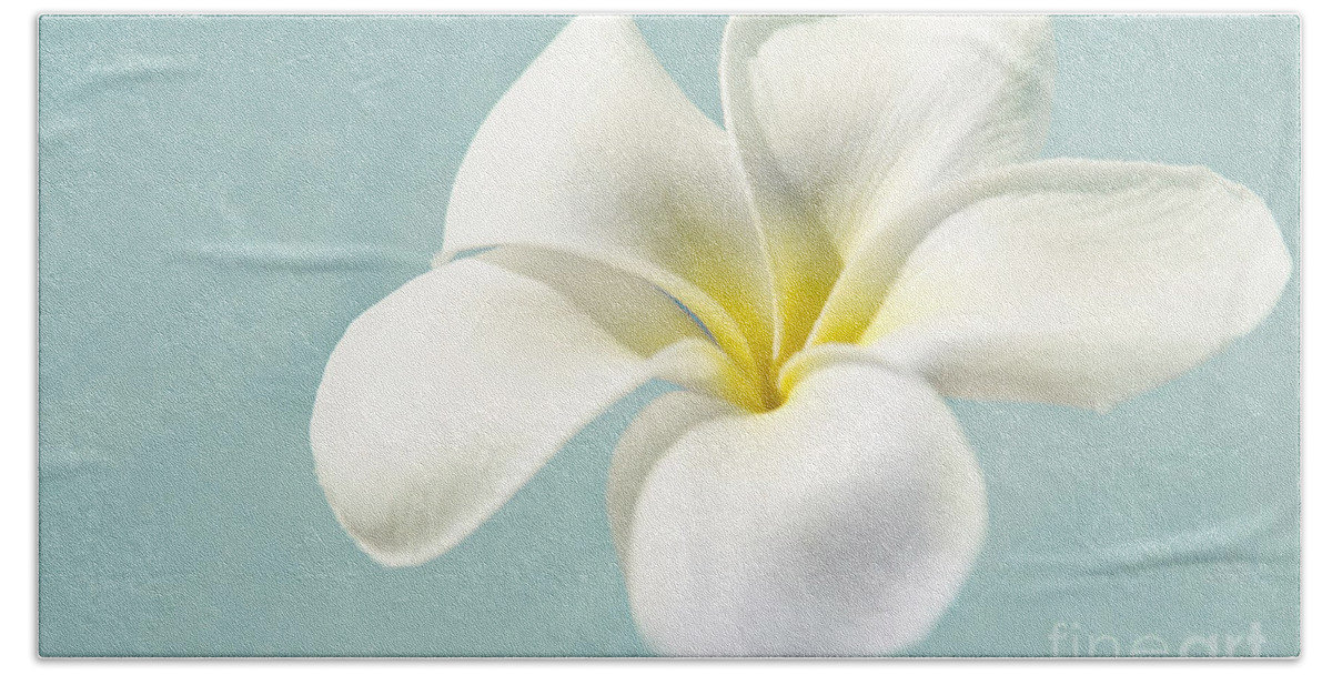 Plumeria Bath Towel featuring the photograph My hope carries me . . . by Sharon Mau