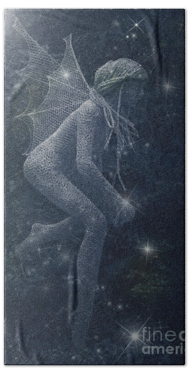 Clare Bambers Hand Towel featuring the photograph Mystical Fairy by Clare Bambers