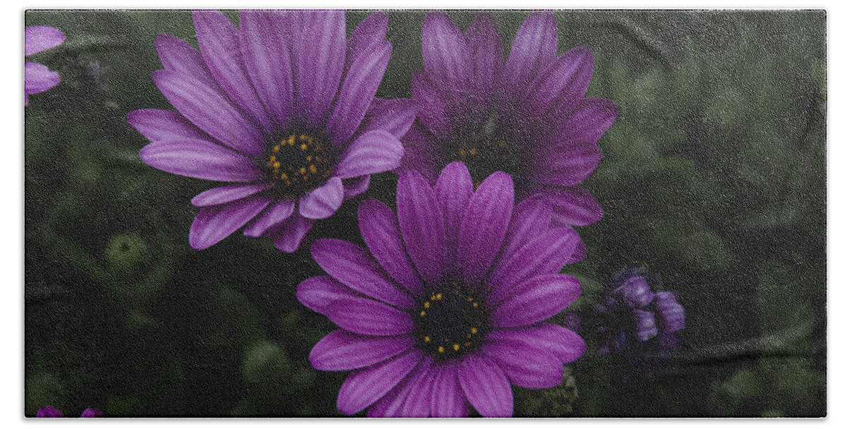 Mystical Bath Towel featuring the photograph Mystical Purple by Penny Lisowski