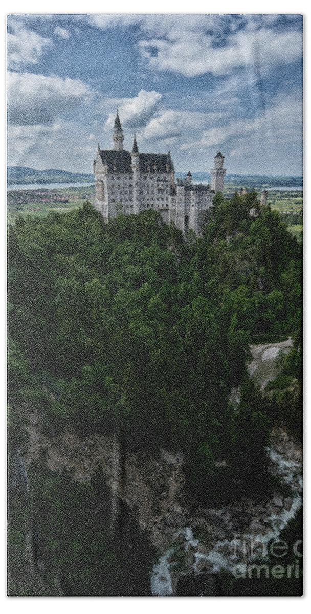 Neuschwanstein Castle Bath Sheet featuring the photograph Neuschwanstein by Brothers Beerens