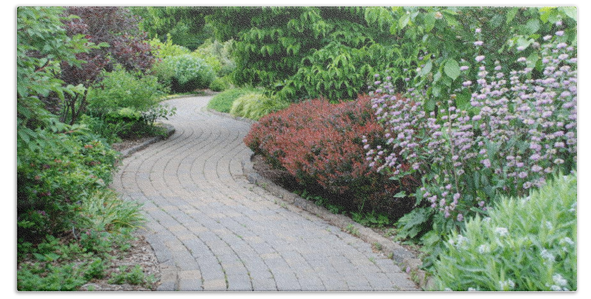 Trail Hand Towel featuring the photograph Frelinghuysen Arboretum Path by Richard Bryce and Family