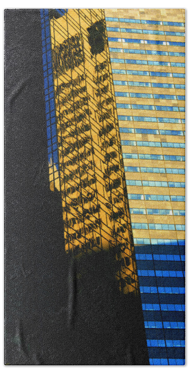 New York Bath Towel featuring the photograph 1984 New York Architecture No2 by Gordon James