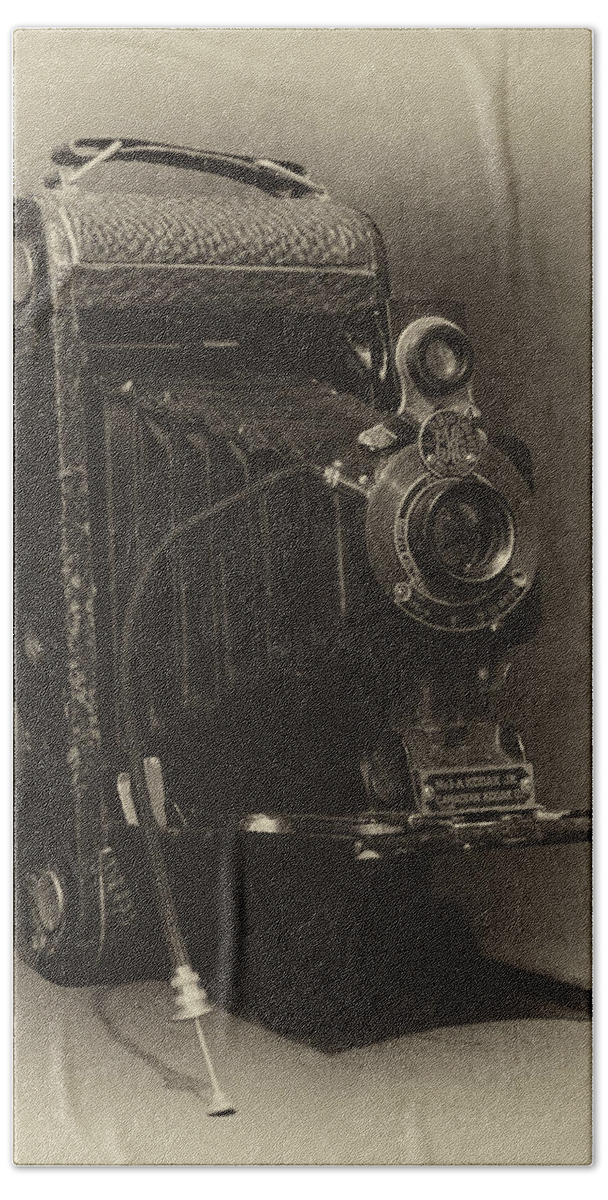 A-1 Hand Towel featuring the photograph No. 1-A Kodak Jr. by Leah Palmer
