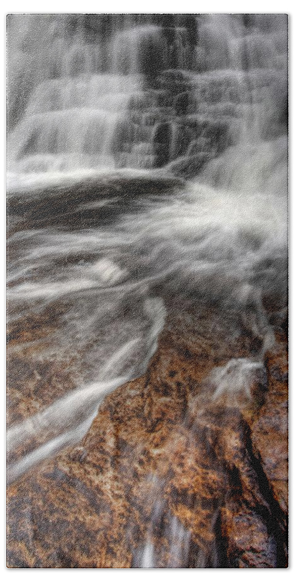 Canyon Stream Hand Towel featuring the photograph Off and Running by David Andersen
