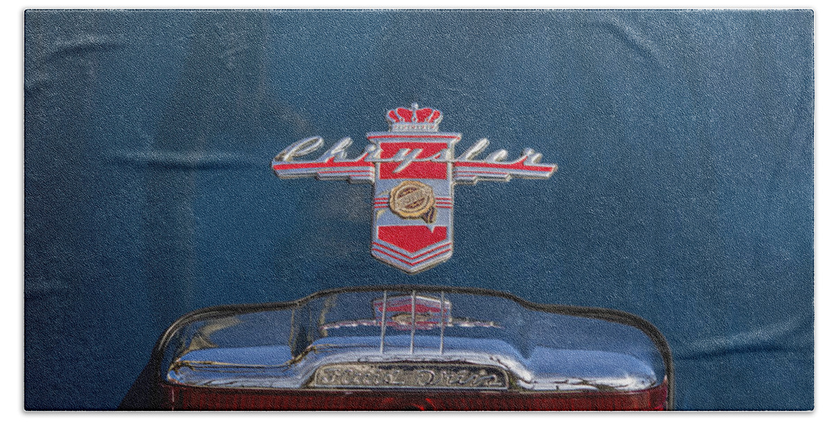 Car Hand Towel featuring the photograph Old Chrysler symbol by Paulo Goncalves
