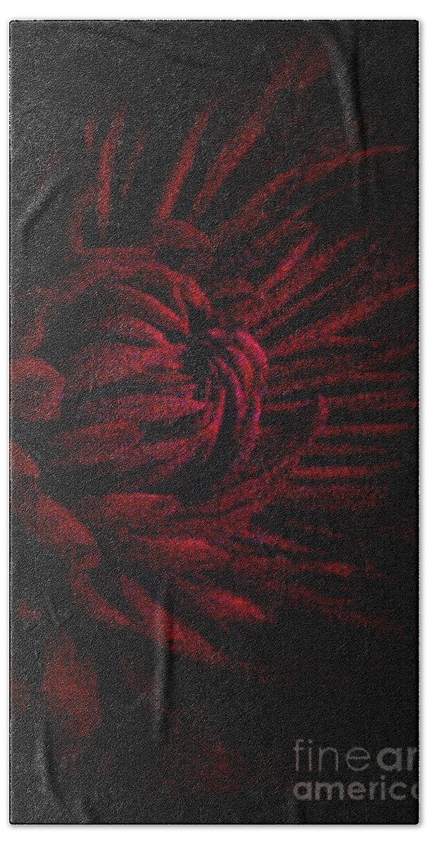 Red Bath Towel featuring the photograph With Love by Jacqueline McReynolds