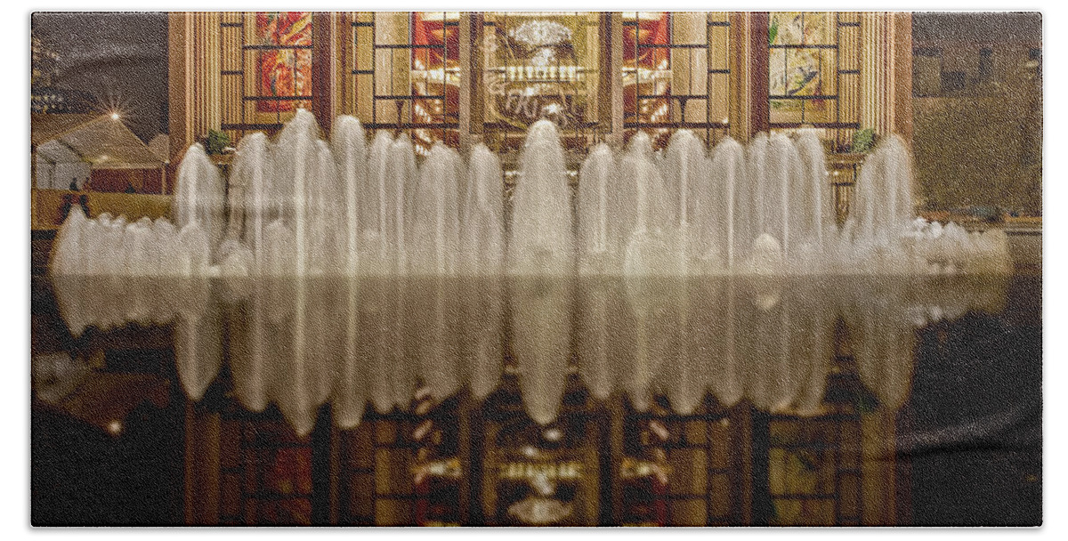 Metropolitan Opera House Bath Towel featuring the photograph Opera House Reflections by Susan Candelario