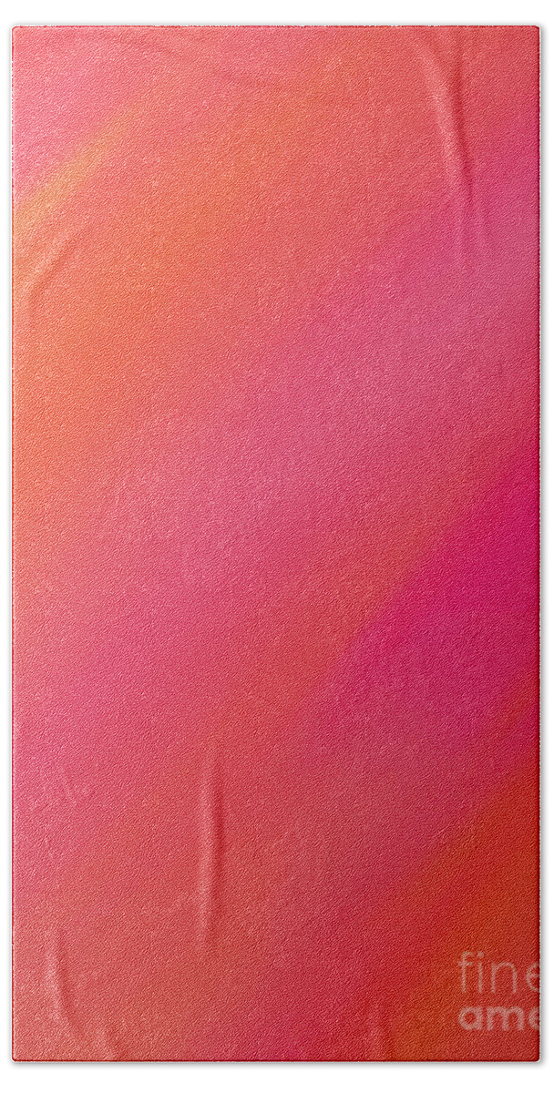 Andee Design Abstract Bath Towel featuring the digital art Orange And Raspberry Sorbet Abstract 1 by Andee Design