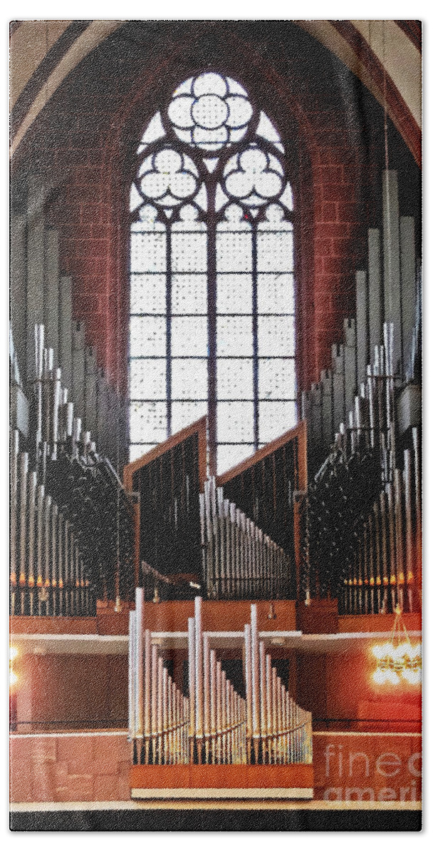 Travel Bath Towel featuring the photograph Organ of St. Bartholomew by Elvis Vaughn