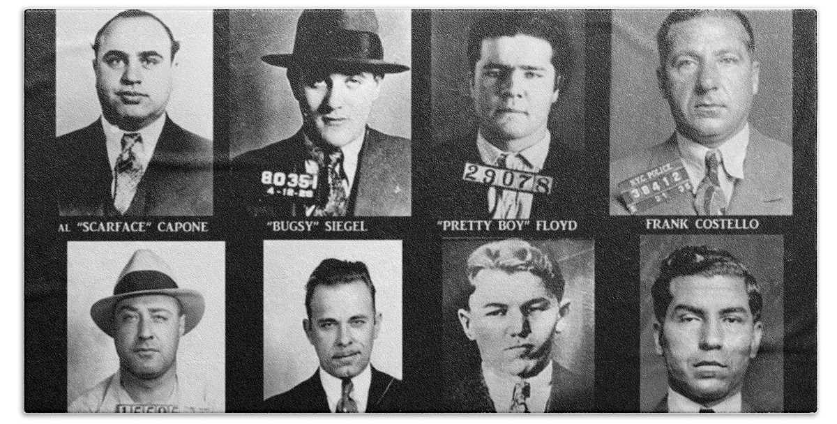 Original Gangsters - Public Enemies Hand Towel featuring the photograph Original Gangsters - Public Enemies by Paul Ward