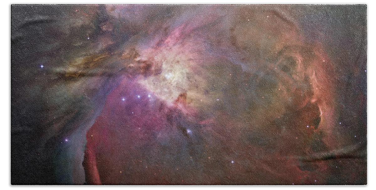 Nebula Hand Towel featuring the photograph Orion Nebula by Sebastian Musial