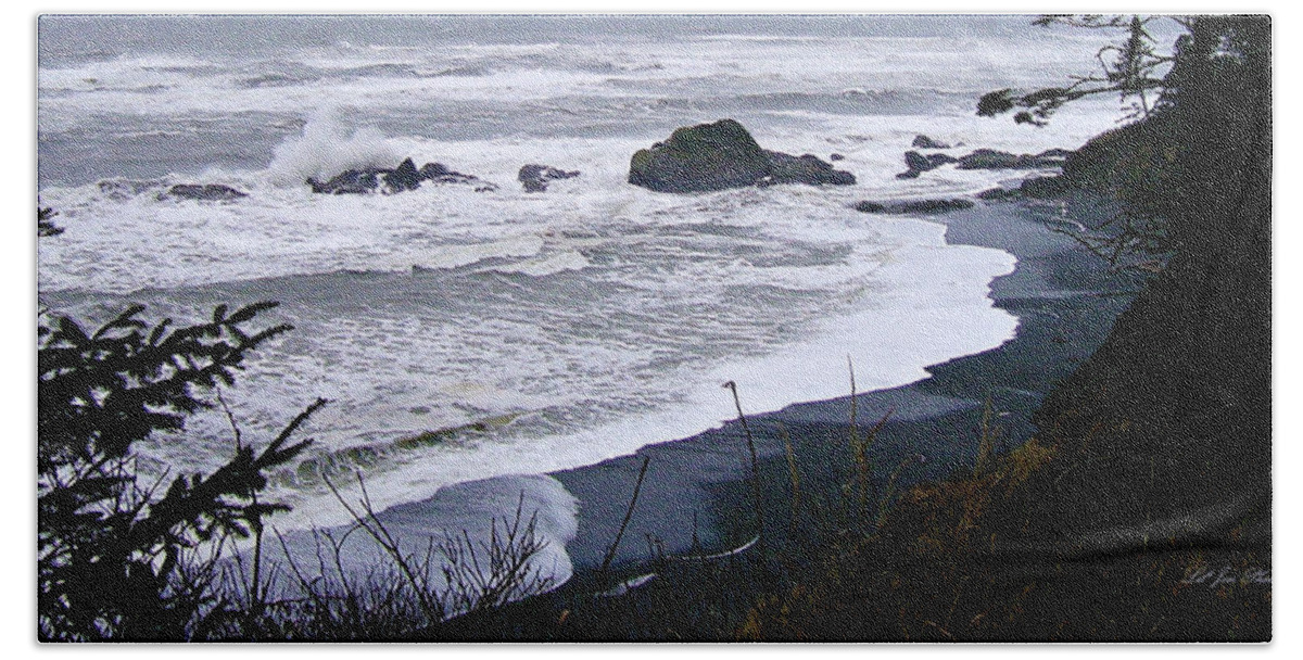 Pacific Coast Bath Sheet featuring the photograph Pacific Coast Landscape by Jeanette C Landstrom