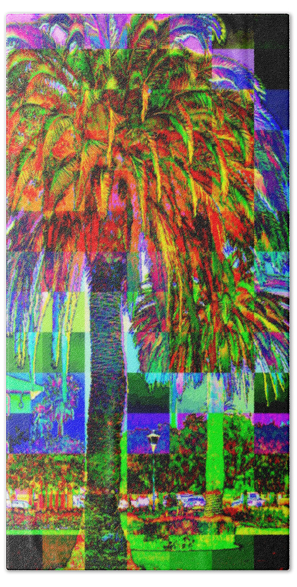 Palm Tree Bath Towel featuring the photograph Palm Tree by Jodie Marie Anne Richardson Traugott     aka jm-ART