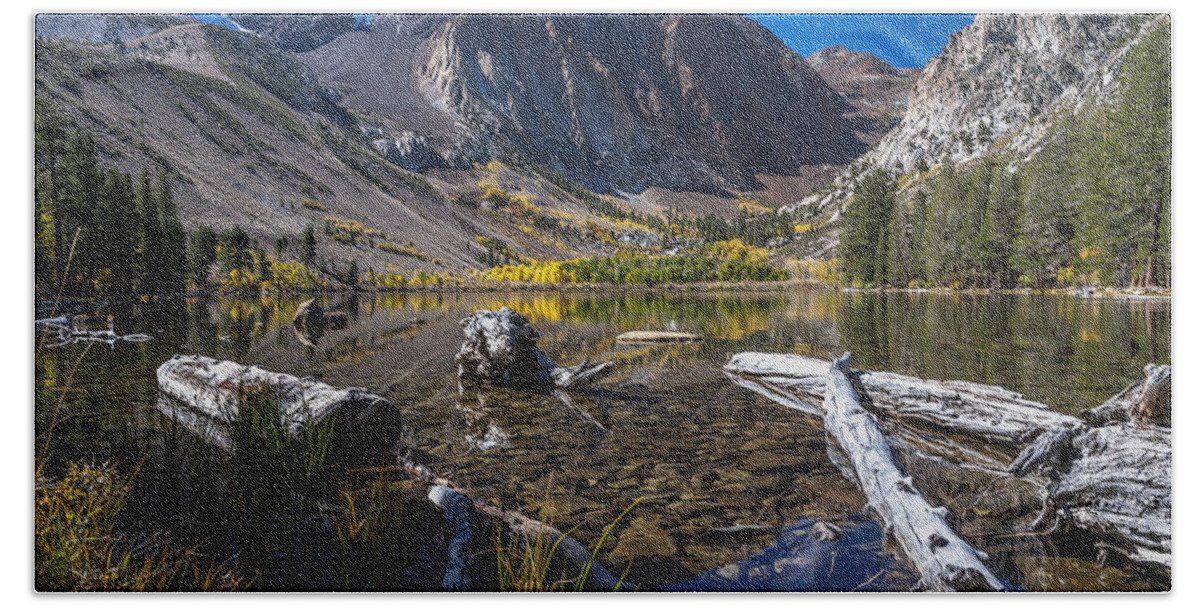 California Hand Towel featuring the photograph Parker Lake by Cat Connor