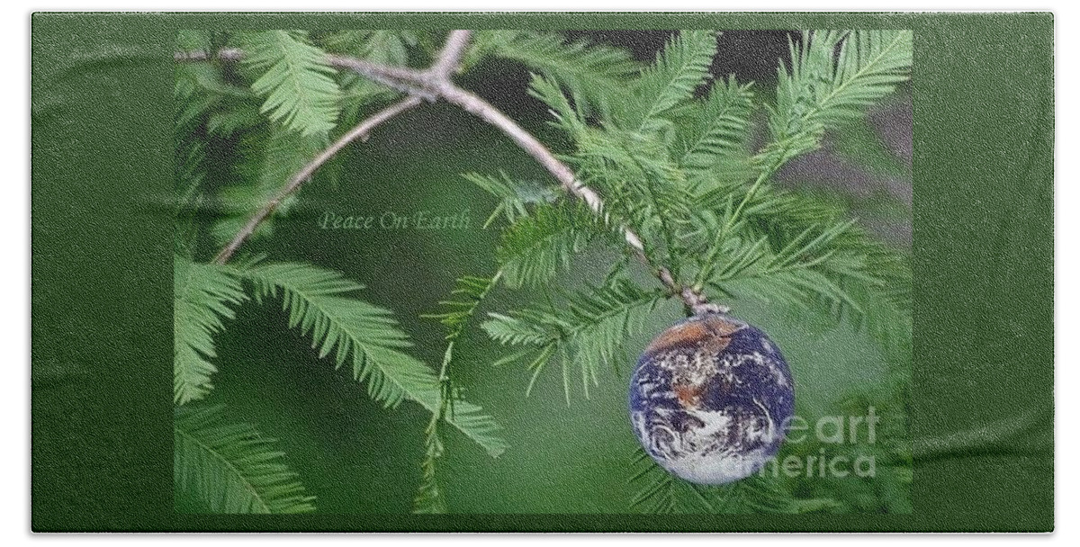 Earth Hand Towel featuring the photograph Peace On Earth by Living Color Photography Lorraine Lynch