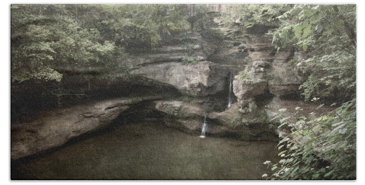 Waterfall Bath Towel featuring the photograph Peaceful Contemplation by Dale Kincaid