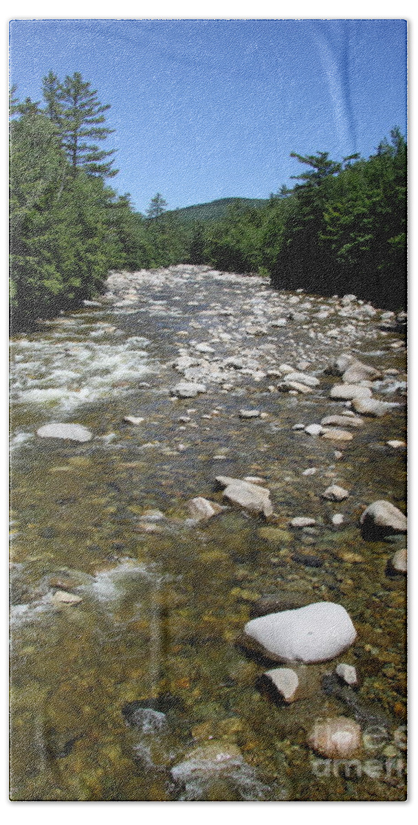 Pemigewasset River Hand Towel featuring the photograph Pemigewasset River NH by Christiane Schulze Art And Photography
