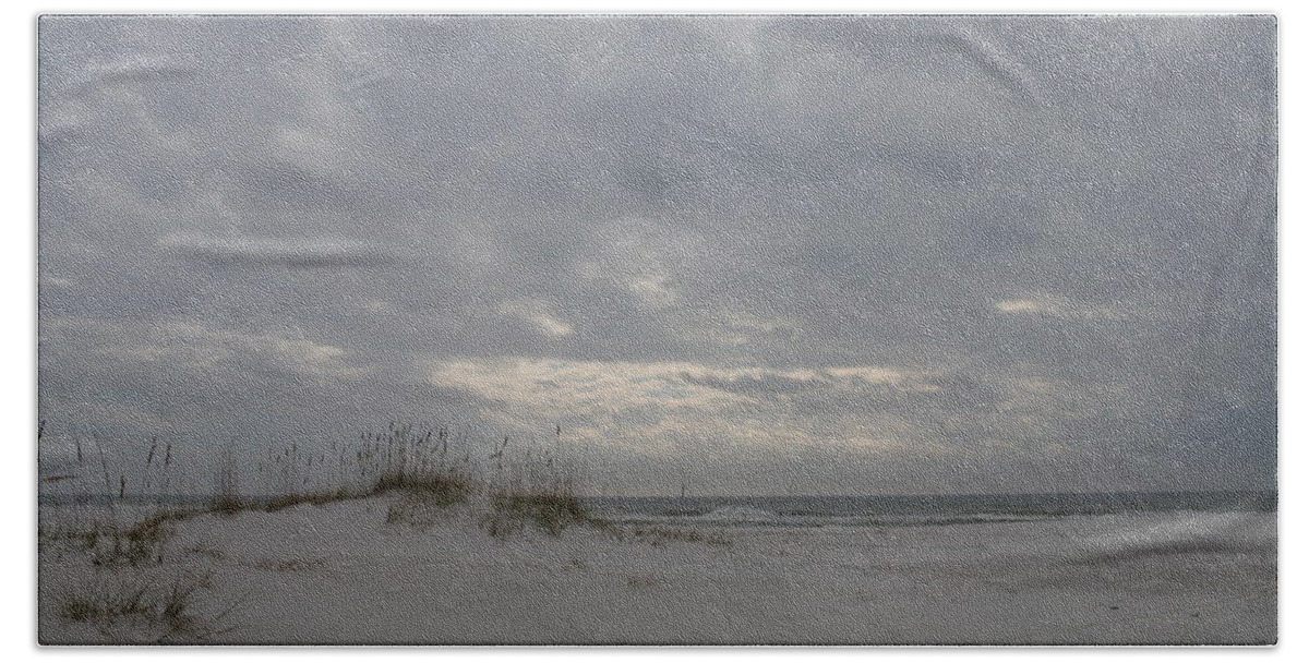 Beach Hand Towel featuring the photograph Pensacola Beach After Storm by Christiane Schulze Art And Photography