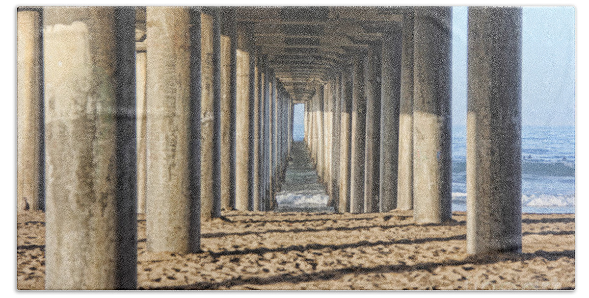Pier Hand Towel featuring the photograph Pier by Tammy Espino
