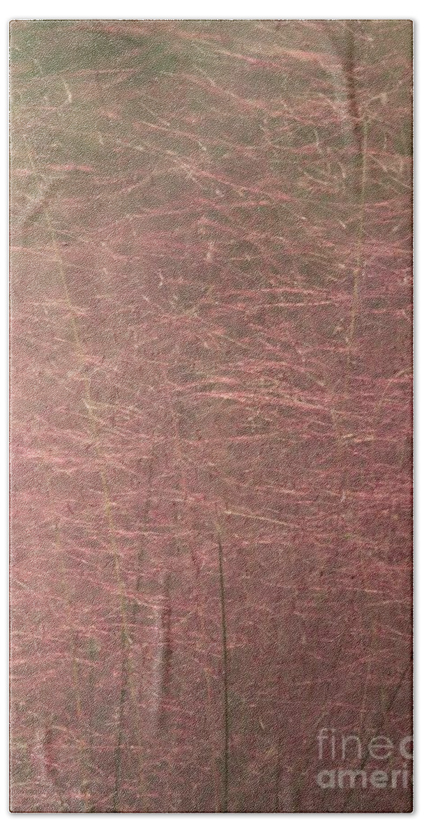 Pink Bath Towel featuring the photograph Pink Muhly Grass by John Harmon