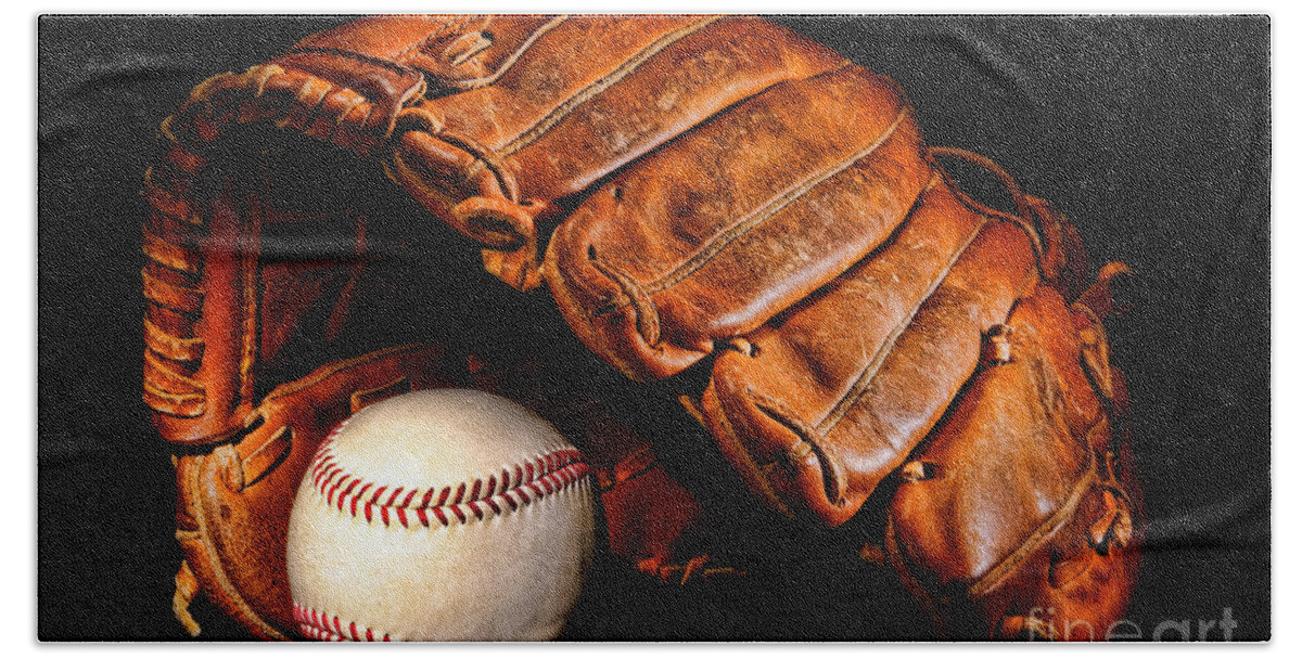 Baseball Bath Towel featuring the photograph Play Ball by Olivier Le Queinec