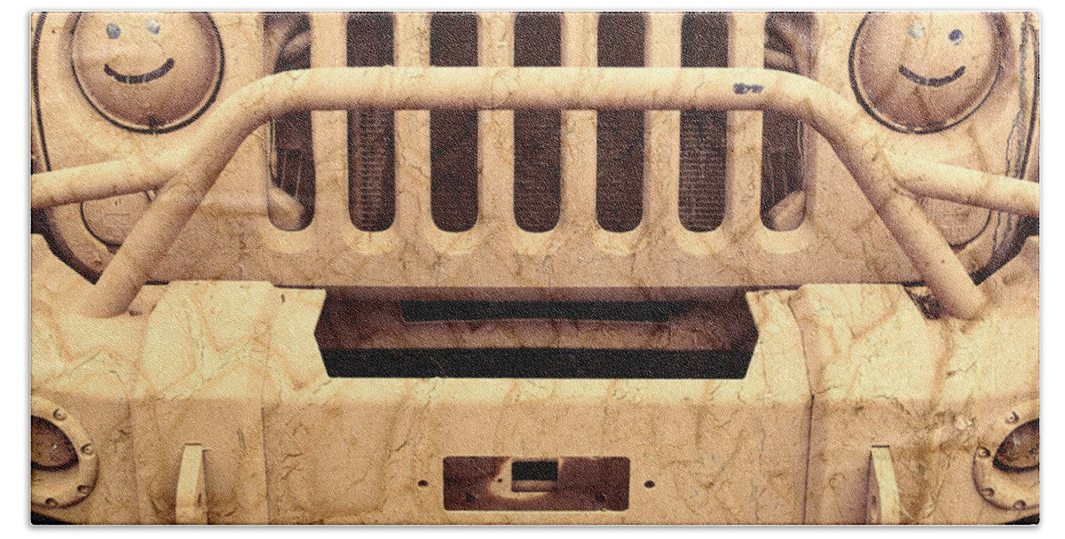 Jeep Hand Towel featuring the photograph Playing Dirty by Luke Moore