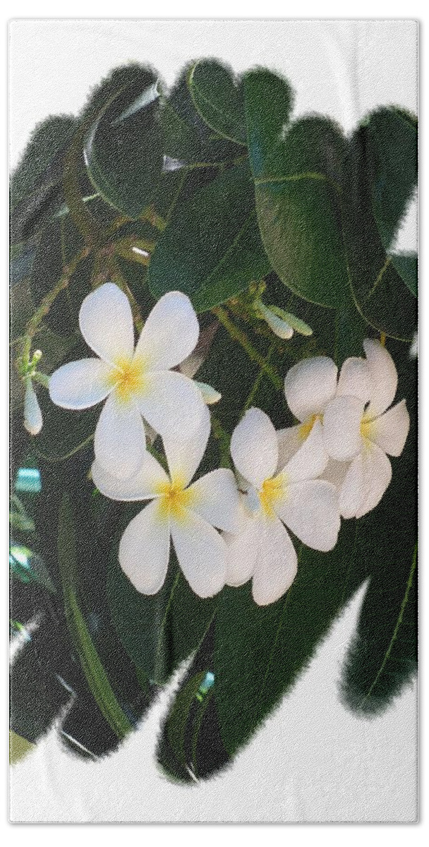 Hawaii Flowers Hand Towel featuring the photograph Plumeria by Scott Cameron