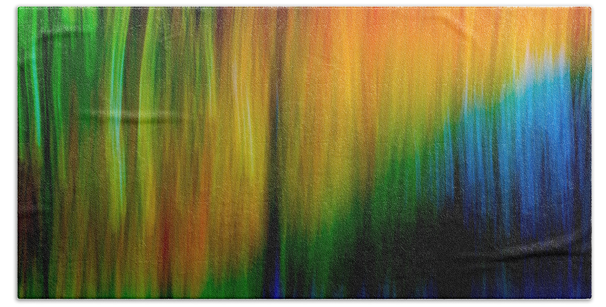 Abstracts Bath Towel featuring the photograph Primary rainbow by Darryl Dalton