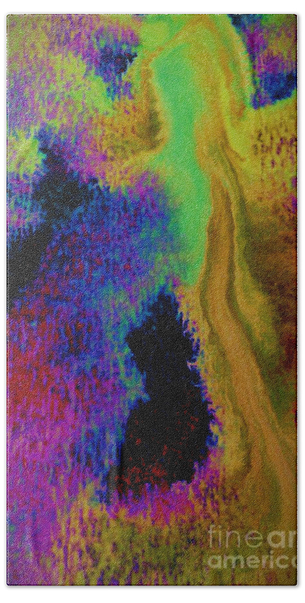 Ethereal Bath Towel featuring the painting Pure Light by Jacqueline McReynolds