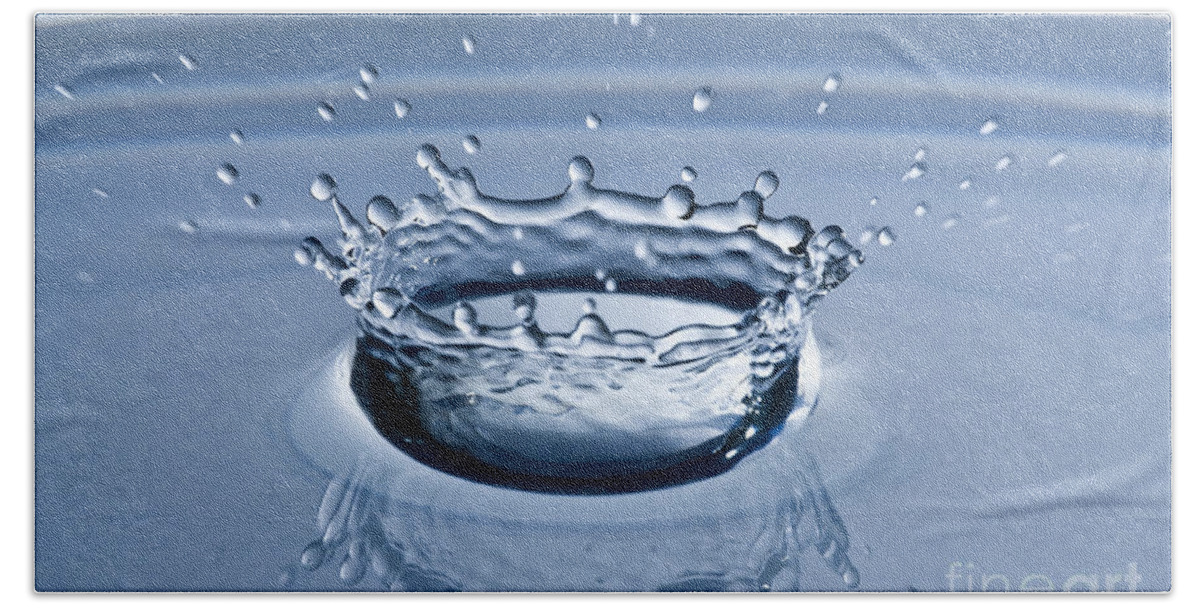 Water Splash Bath Towel featuring the photograph Pure Water Splash by Anthony Sacco
