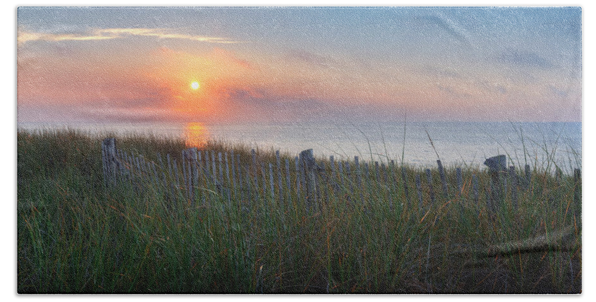 Cape Cod Seascape Hand Towel featuring the photograph Race Point Sunset by Bill Wakeley