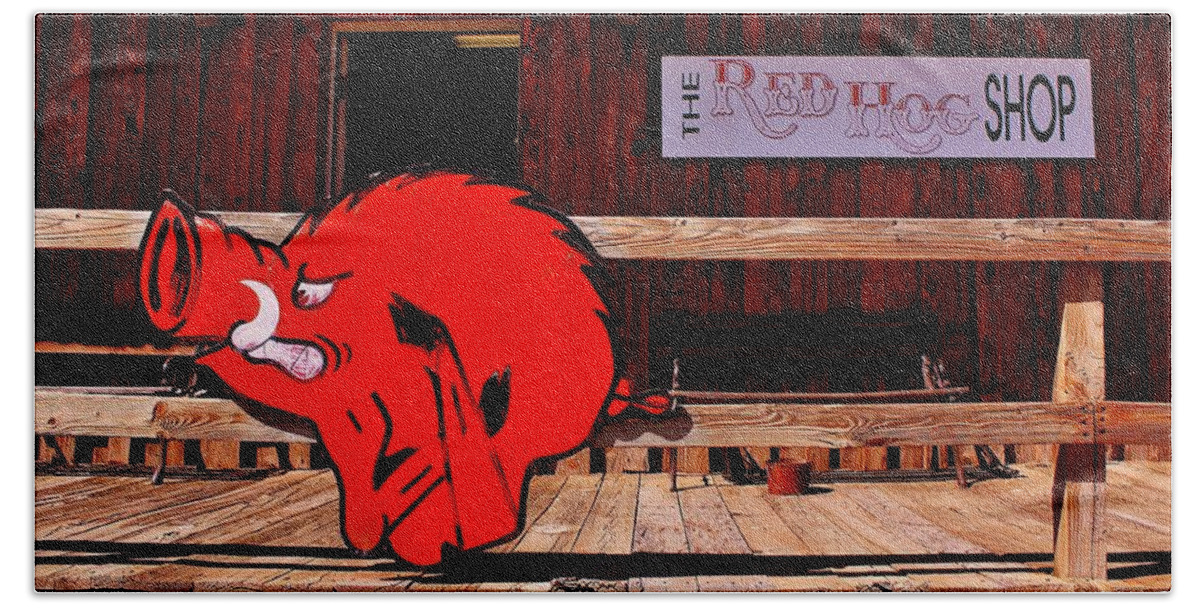Arkansas Bath Towel featuring the photograph Razorback Country by Benjamin Yeager