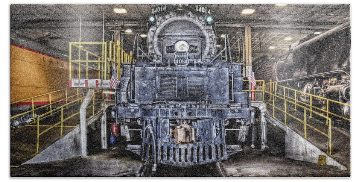 Steam Engine Bath Sheet featuring the photograph Ready to Begin My Restoration by Ken Smith