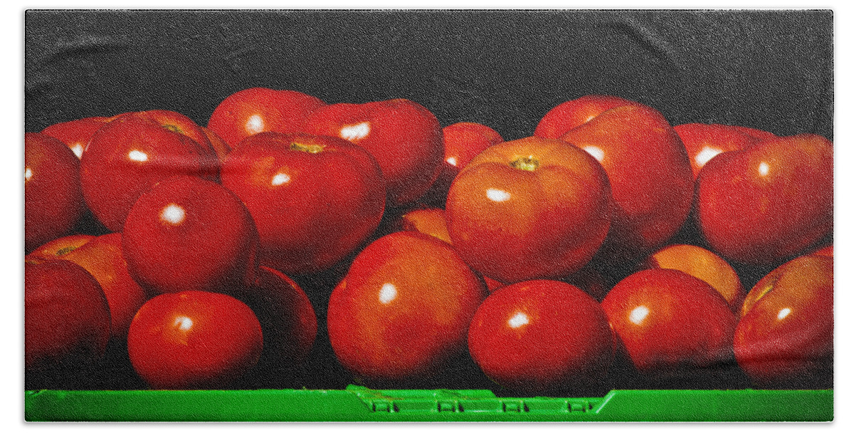 Agriculture Bath Towel featuring the photograph Red and Ripe by Christi Kraft