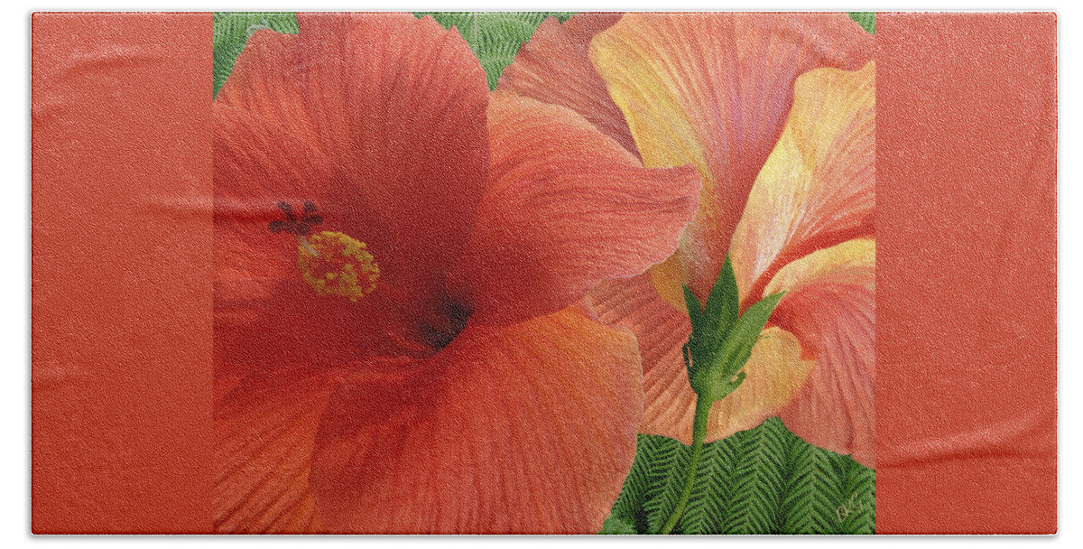 Red Hibiscus Hand Towel featuring the photograph Red Hibiscus by Ben and Raisa Gertsberg
