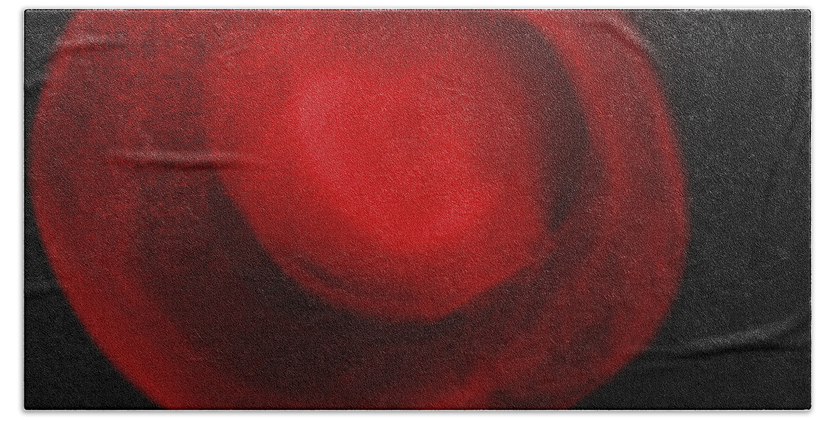 Light Bath Towel featuring the photograph Red Light by Joel Loftus