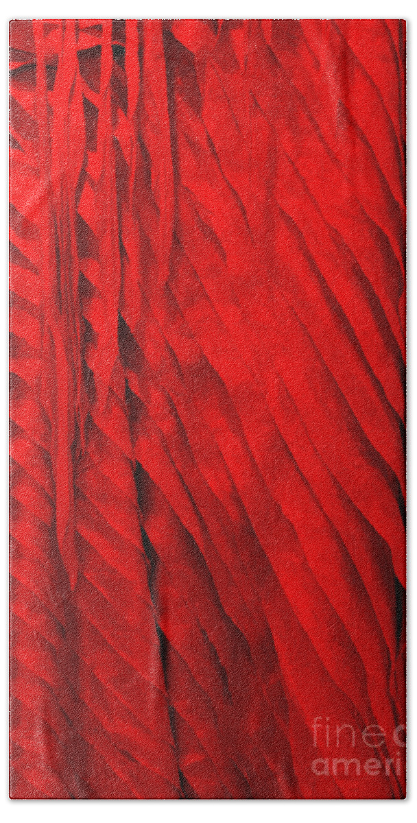 Cambodian Bath Towel featuring the photograph Red Silk 03 by Rick Piper Photography