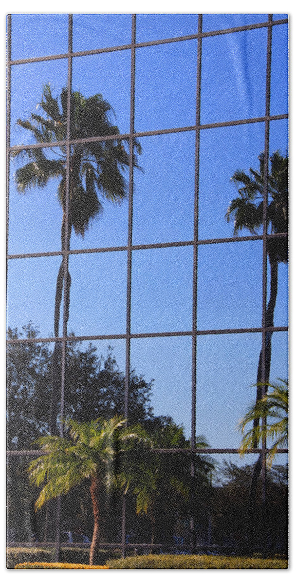 Window Bath Towel featuring the photograph Reflected Window by Rosalie Scanlon
