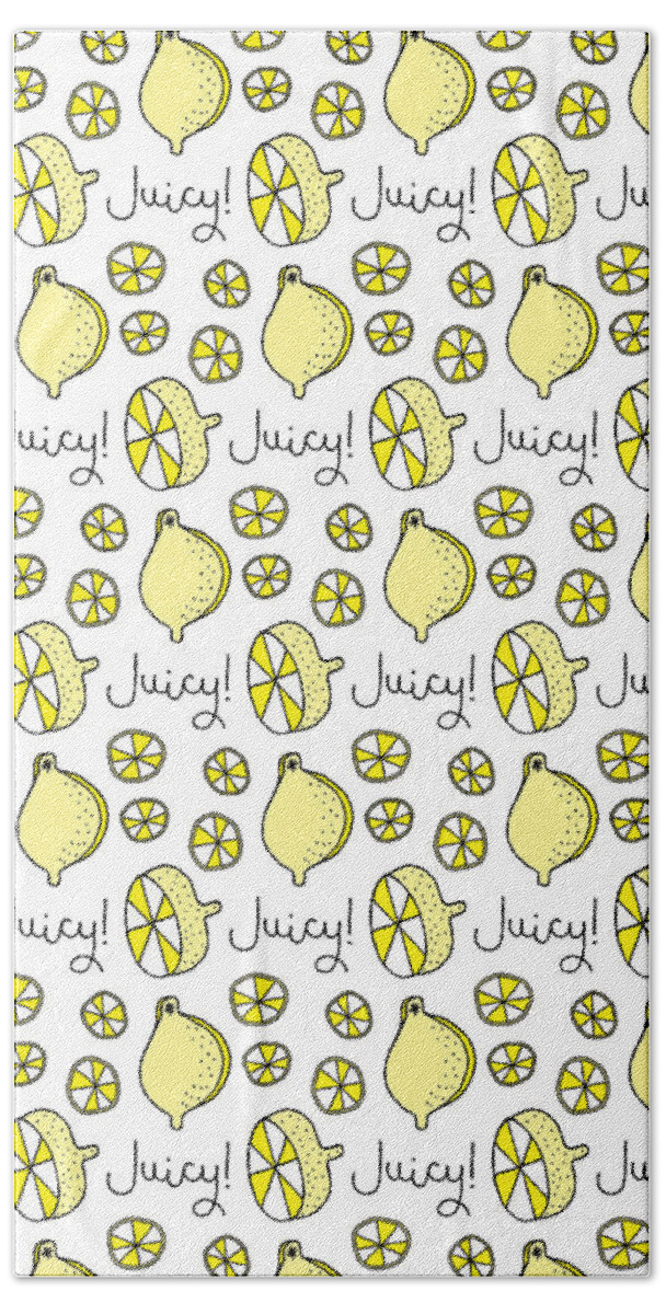 Susan Claire Hand Towel featuring the photograph Repeat Prtin - Juicy Lemon by MGL Meiklejohn Graphics Licensing