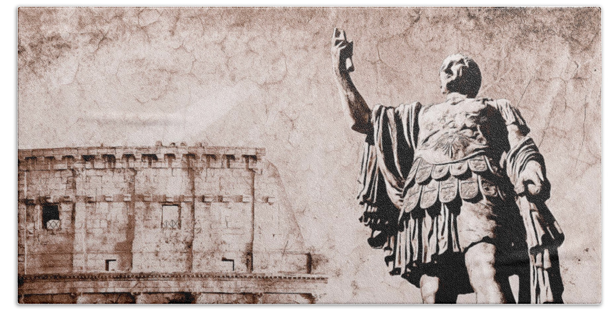 Nero Hand Towel featuring the photograph Roman Empire by Stefano Senise