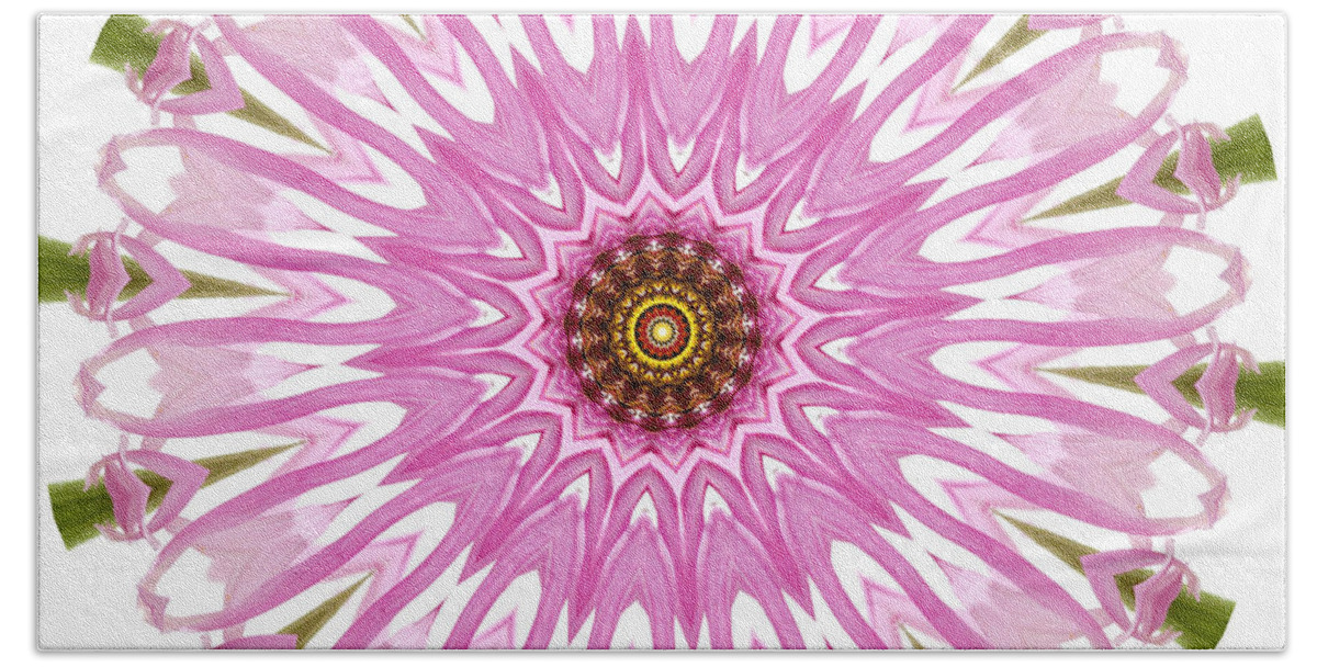 Romance Mandala Bath Towel featuring the photograph Romance Mandala by Patty Colabuono