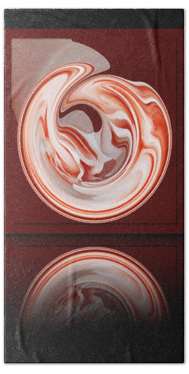 Rose Bath Towel featuring the photograph Rose in Orb by Lucy VanSwearingen
