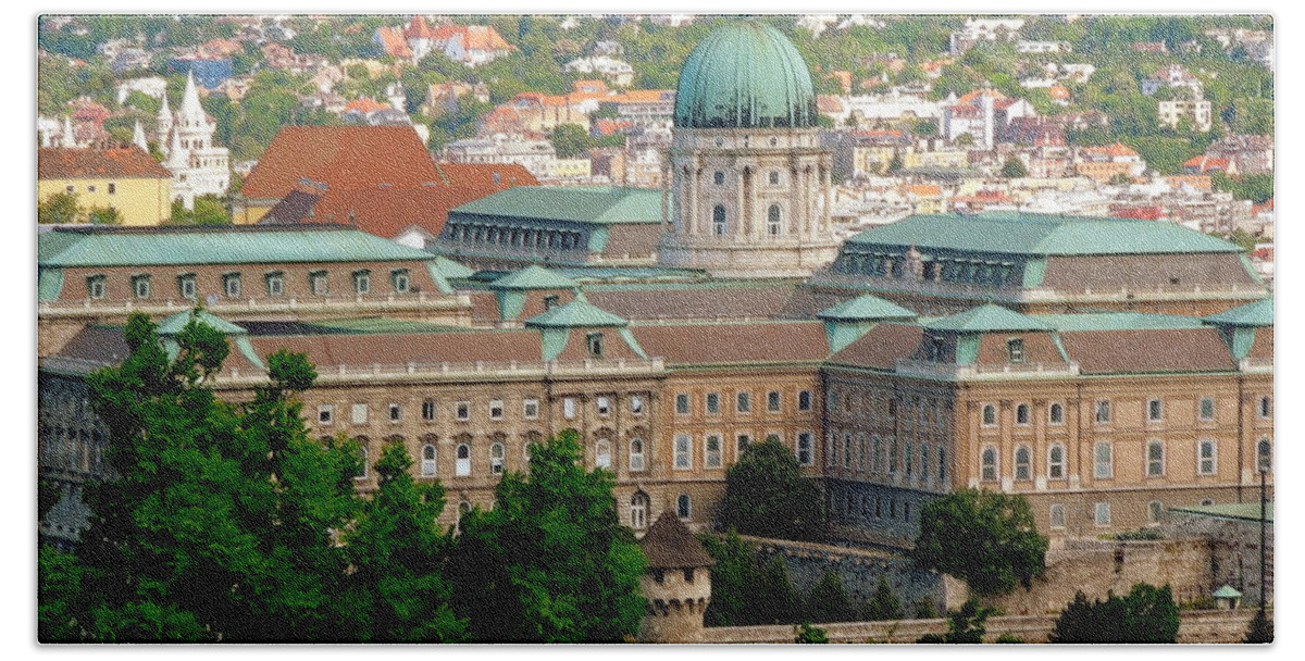 Hungary Bath Towel featuring the photograph Royal Palace I I Budapest by Caroline Stella