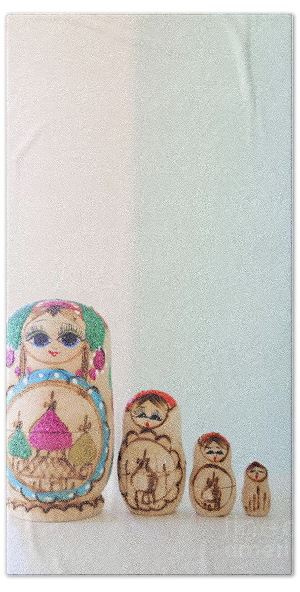 Russian Hand Towel featuring the photograph Russian Dolls by Evelina Kremsdorf