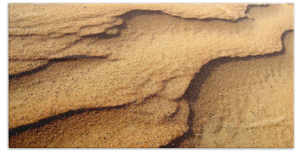Arid Hand Towel featuring the photograph Sand by Amanda Mohler