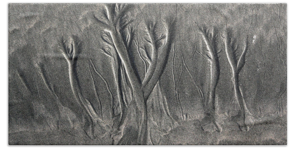 Sand Hand Towel featuring the photograph Sand Trees by Alicia Kent