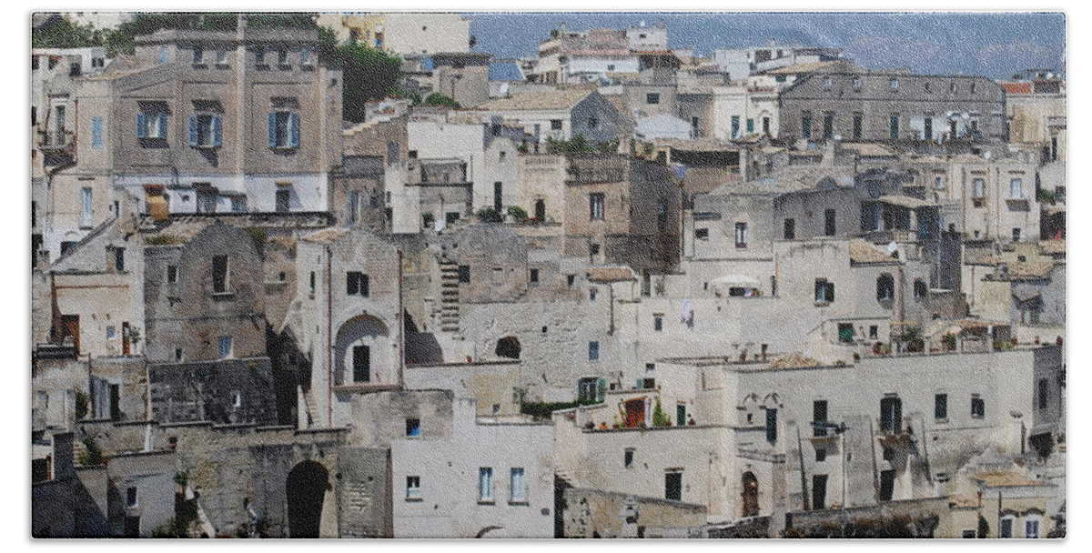 Italy Bath Towel featuring the photograph Sassi of Matera Italy by Caroline Stella
