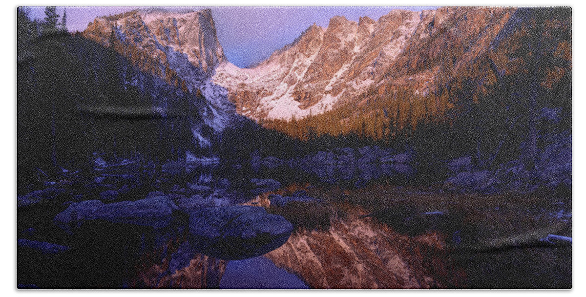 Rocky Mountain Bath Sheet featuring the photograph Second Light by Chad Dutson