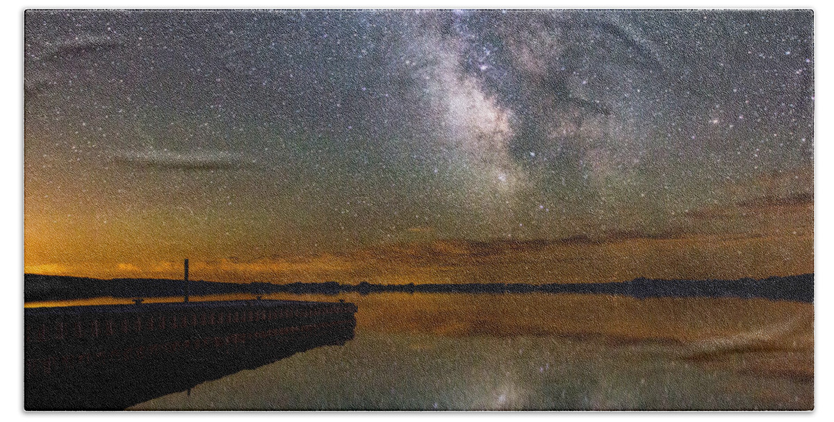 Milkyway Bath Towel featuring the photograph Serenity by Aaron J Groen